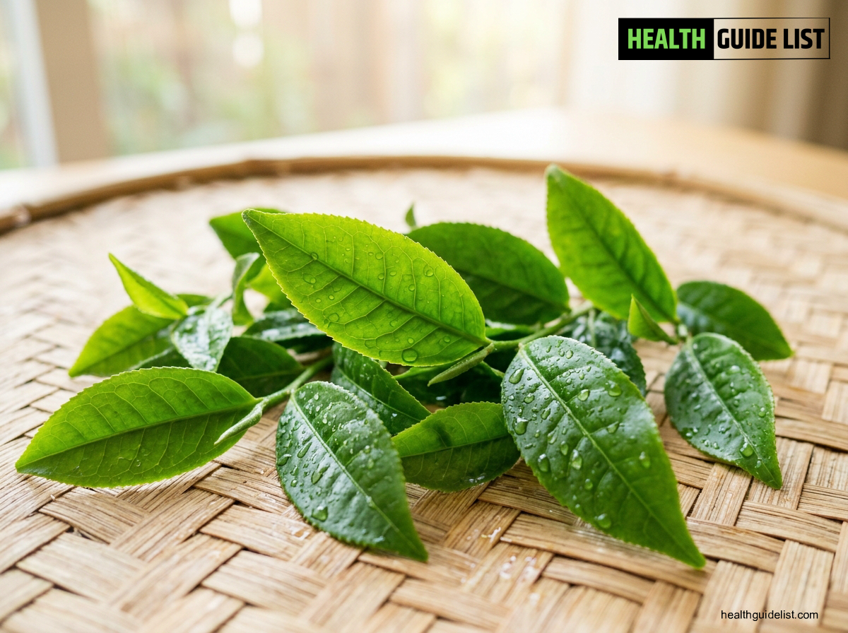 Vibrant organic green-tea metabolism benefits illustration